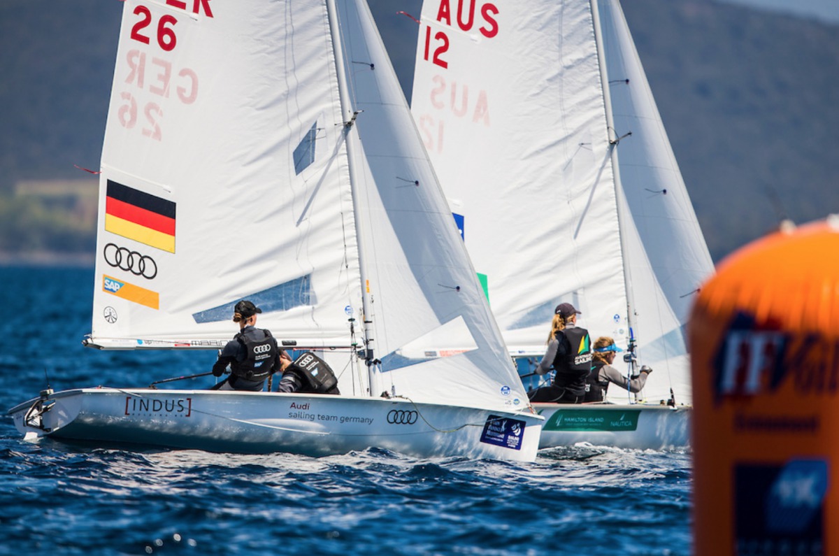 Frederike Löwe und Anna Markfort (Verein Seglerhaus am Wannsee/Jörsfelder Segel-Club) Foto: Sailing Energy/World Sailing