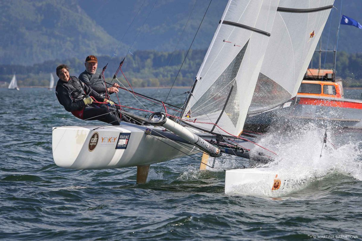 Roland und Nahid Gäbler aus Bremen, die Titelverteidiger in der Mixed-Wertung. Foto: M. Barnetova