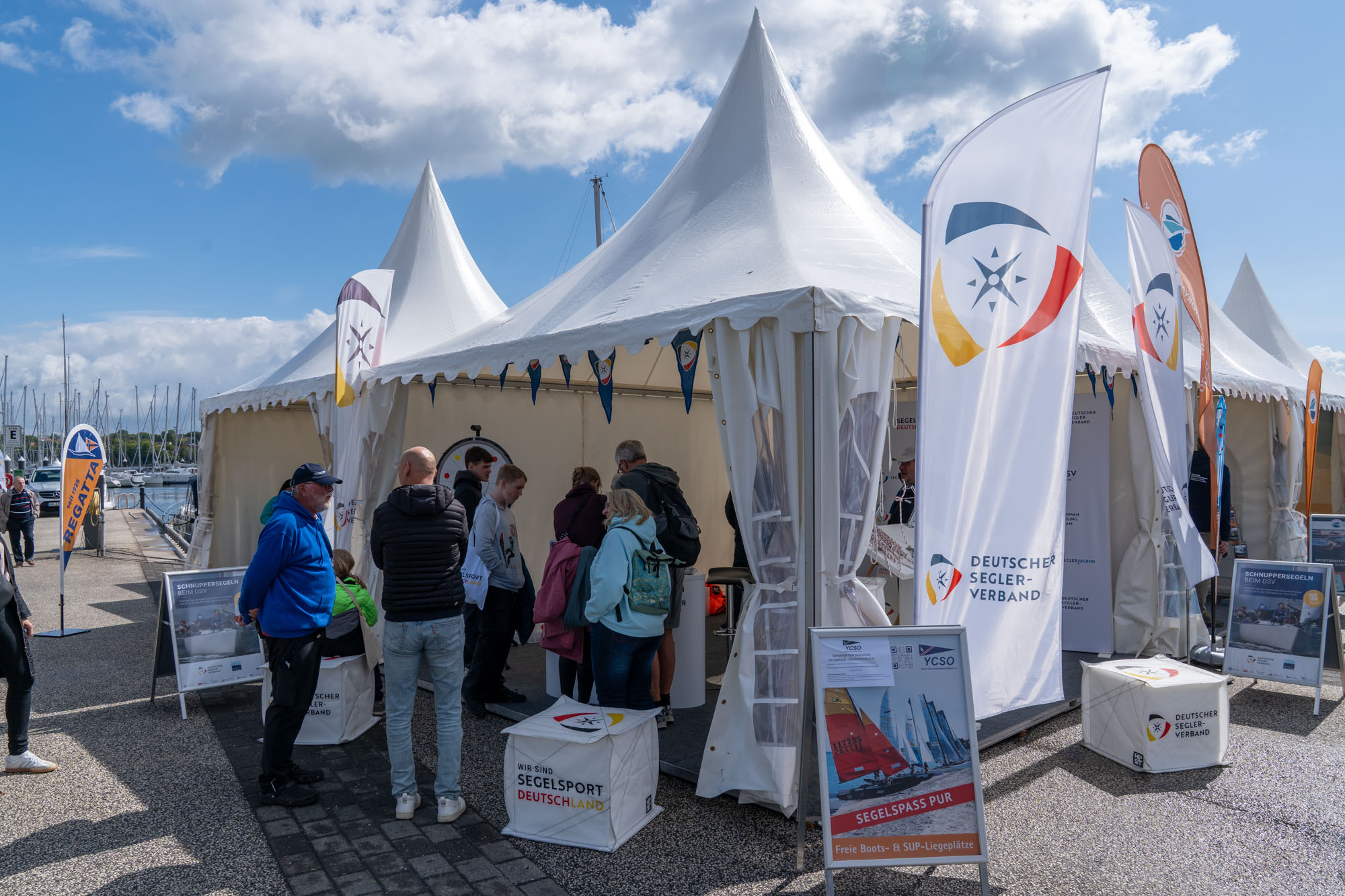 Pagode des DSV beim ancora Yachtfestival 2025.