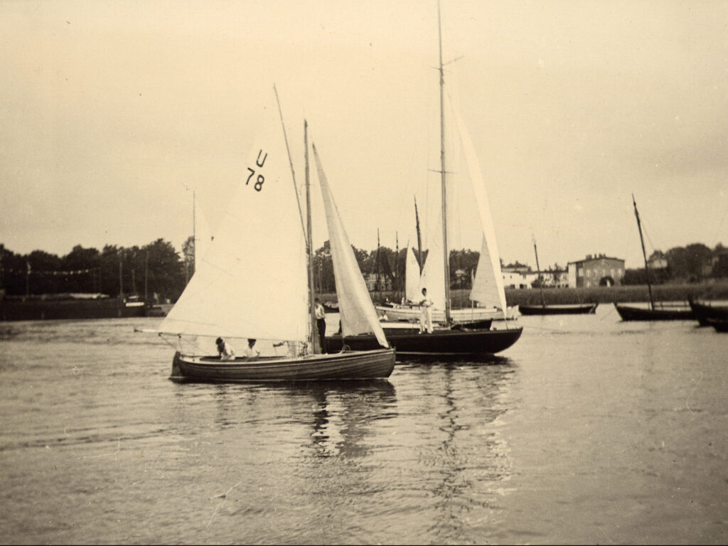 Eine historische Segelaufnahme von der Insel Rügen