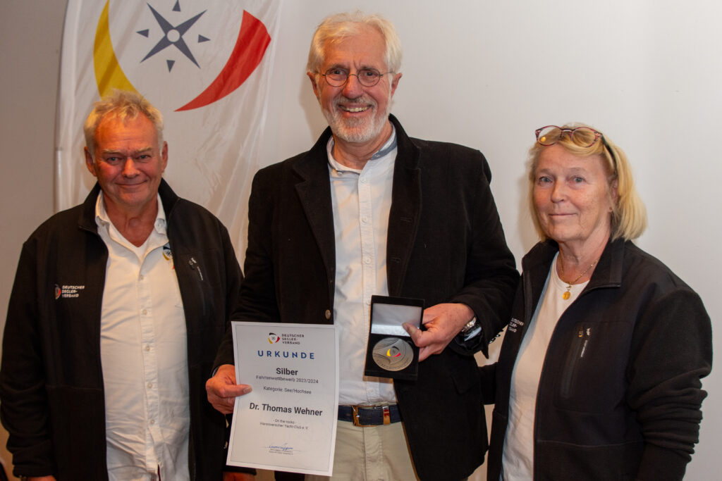 Thomas Wehner mit Claus Funk und Mona Küppers