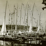 Ein historisches Bild des Fürstlichen Yacht Clubs Putbus