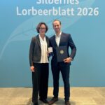 Nadine Stegenwalner und Philipp Autenrieth bei der Verleihung des Silbernen Lorbeerblatts 2026 in Berlin