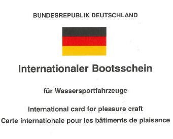 Der Titel des Internationalen Bootsscheins