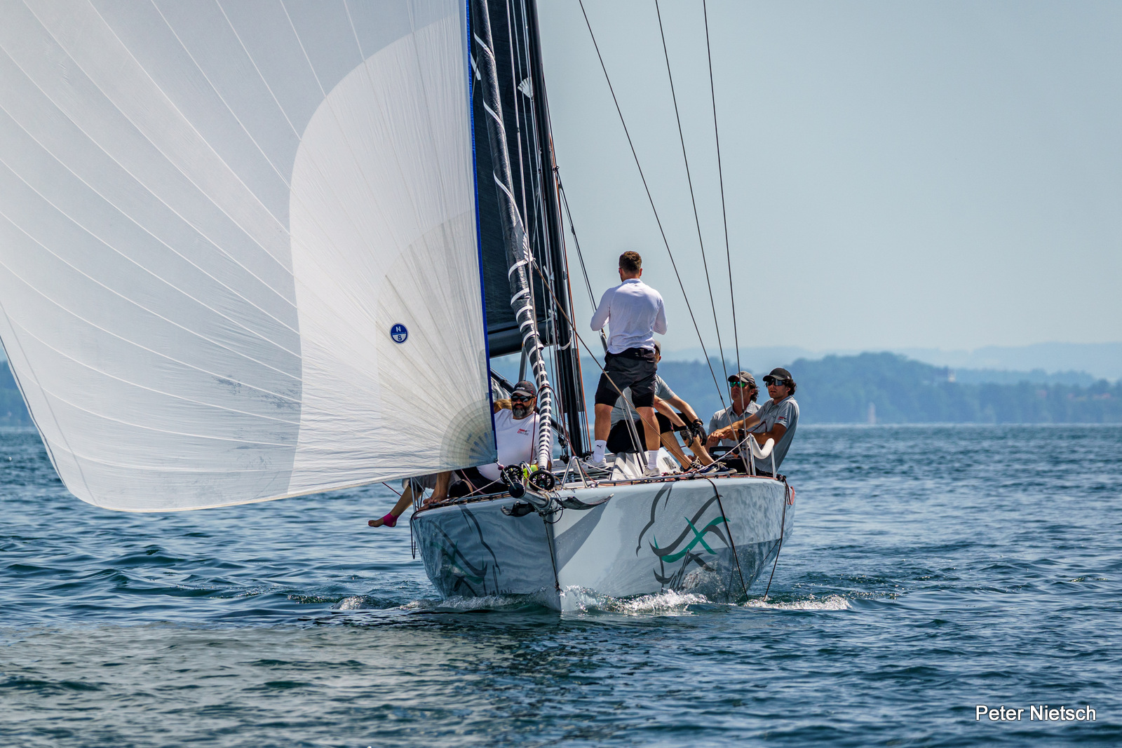 Eine L30 Yacht auf dem Bodensee