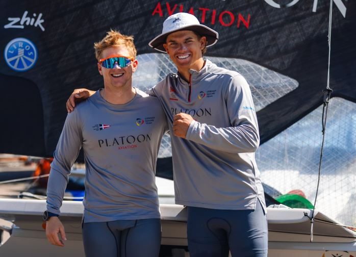 Die Segler Fabian Rieger und Richard Schultheis.