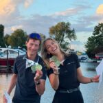 Deutsche Meister 470er 2026 Malte Winkel und Bente Batzing mit Medaillen und Urkunden