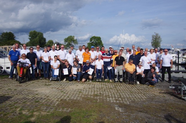 Alle Teilnehmenden der Meisterschaft der 2.4mR 2026 in Plau am See.