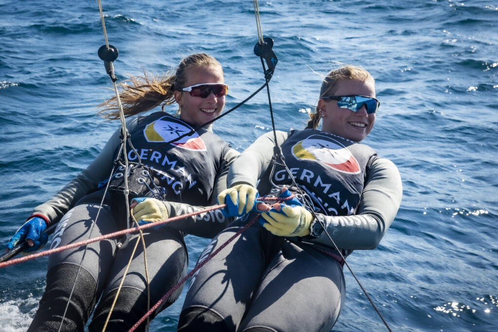 Marla Bergmann und Hanna Wille. Foto: DSV/Sailing Energy